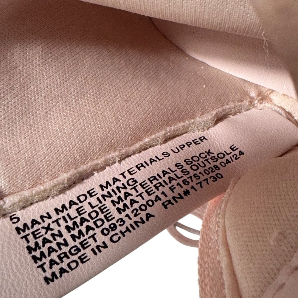 Cat & Jack Girls Butterfly Pink Gracie Boots size 5 Faux Leather Strappy Zip New - Picture 4 of 15